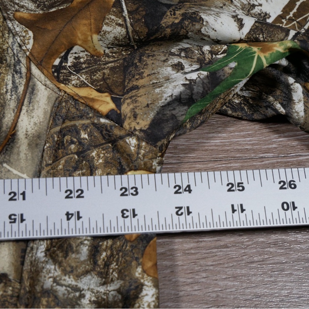 Realtree Edge Men Camo Hoodie Built In Neck Gaiter Recycled Polyester L 42-44 - Picture 7 of 11